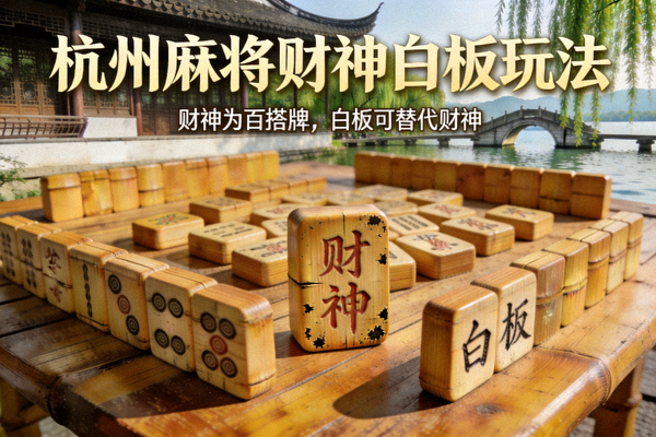 杭州麻将财神白板玩法截图，西湖边上的老麻将