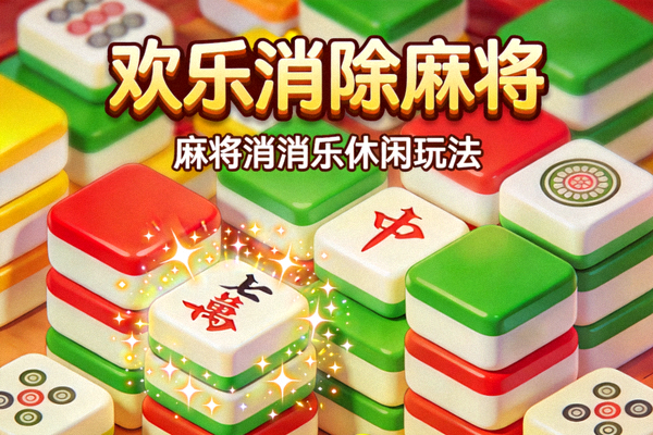 欢乐消除麻将卡通画面，麻将消消乐休闲玩法